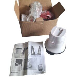 Tupperware Fusion Master‎ Spiralizer Base Accessories Instructions Red Zoodles